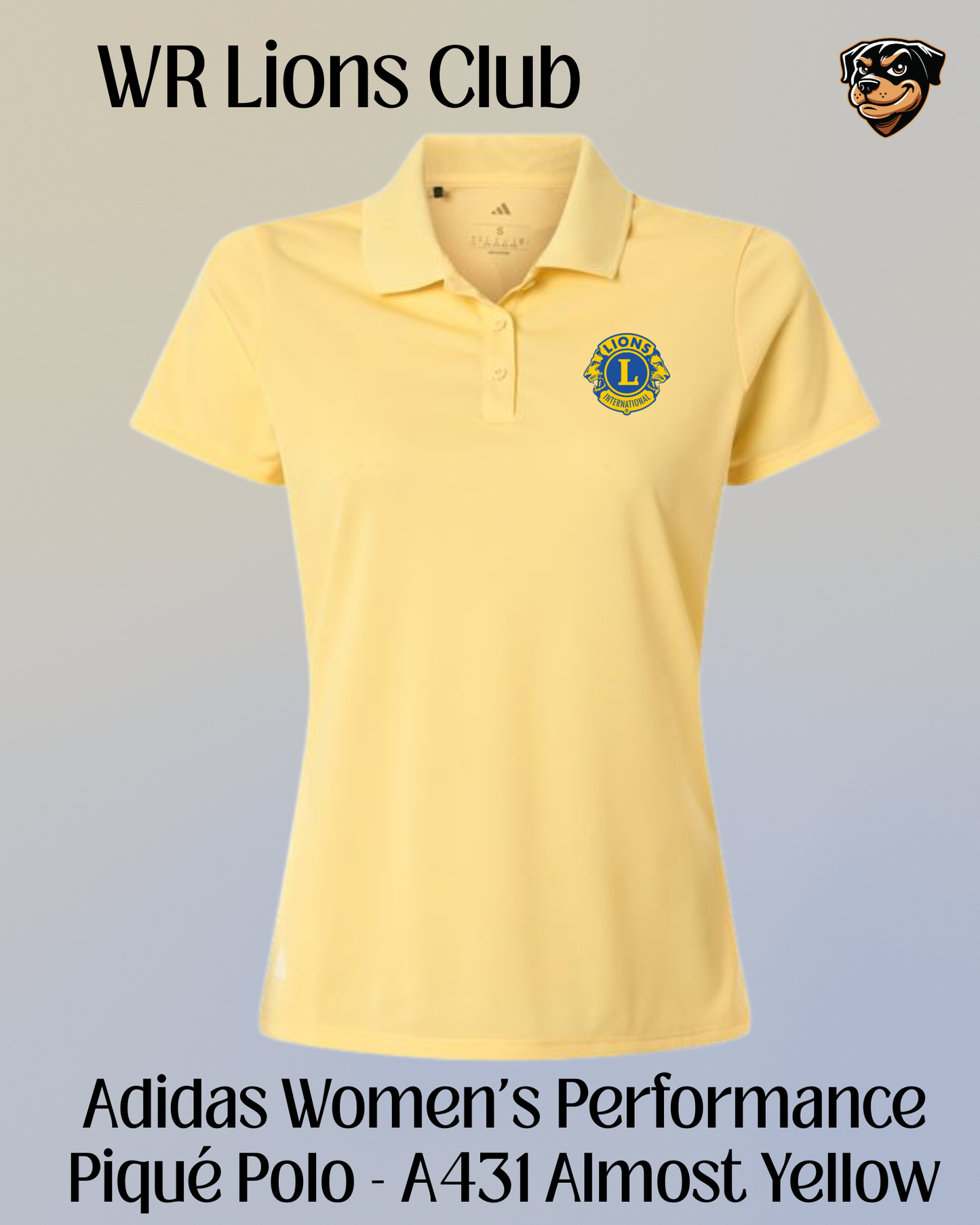 WR Lions Women's Adidas Polo