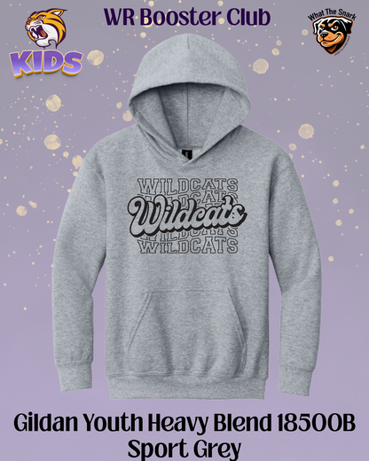 Wildcats Stacked Youth Hoodie