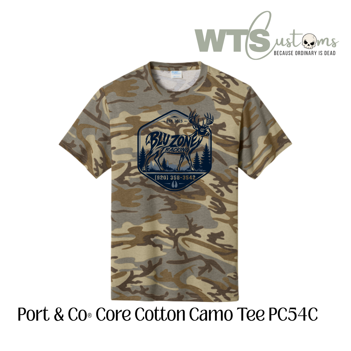 Blu Zone Camo Tee