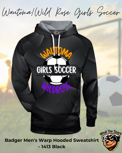WWR Girls Soccer Crest Logo Badger Warp Hoodie