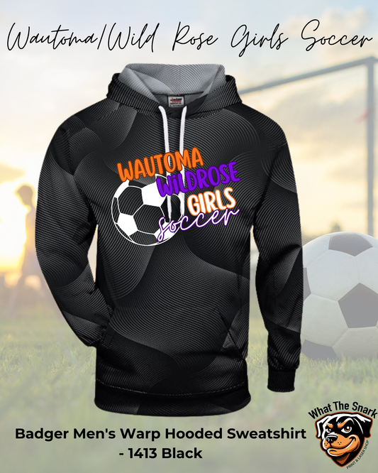 WWR Girls Soccer Split Ball Logo Badger Warp Hoodie