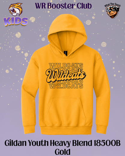 Wildcats Stacked Youth Hoodie