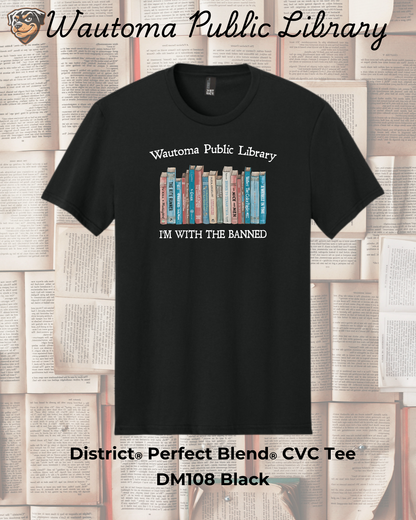 Wautoma Library "I'm with the Banned" Tee