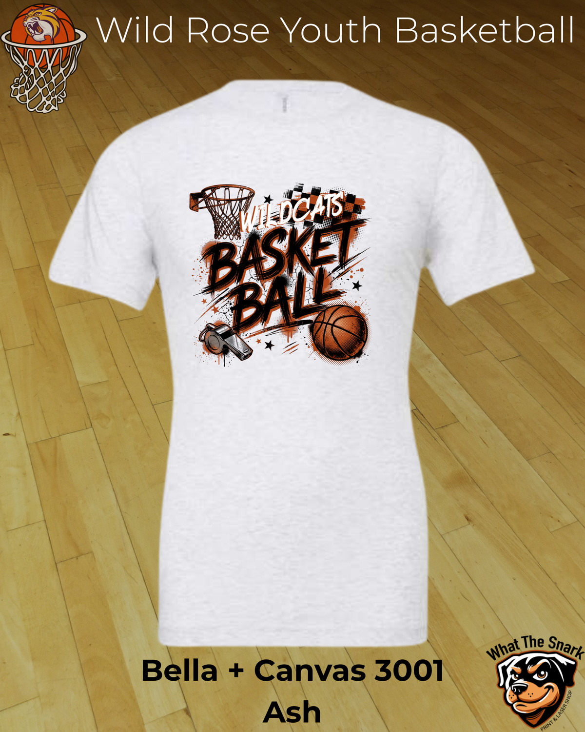 Wildcats Basketball Grunge Tee