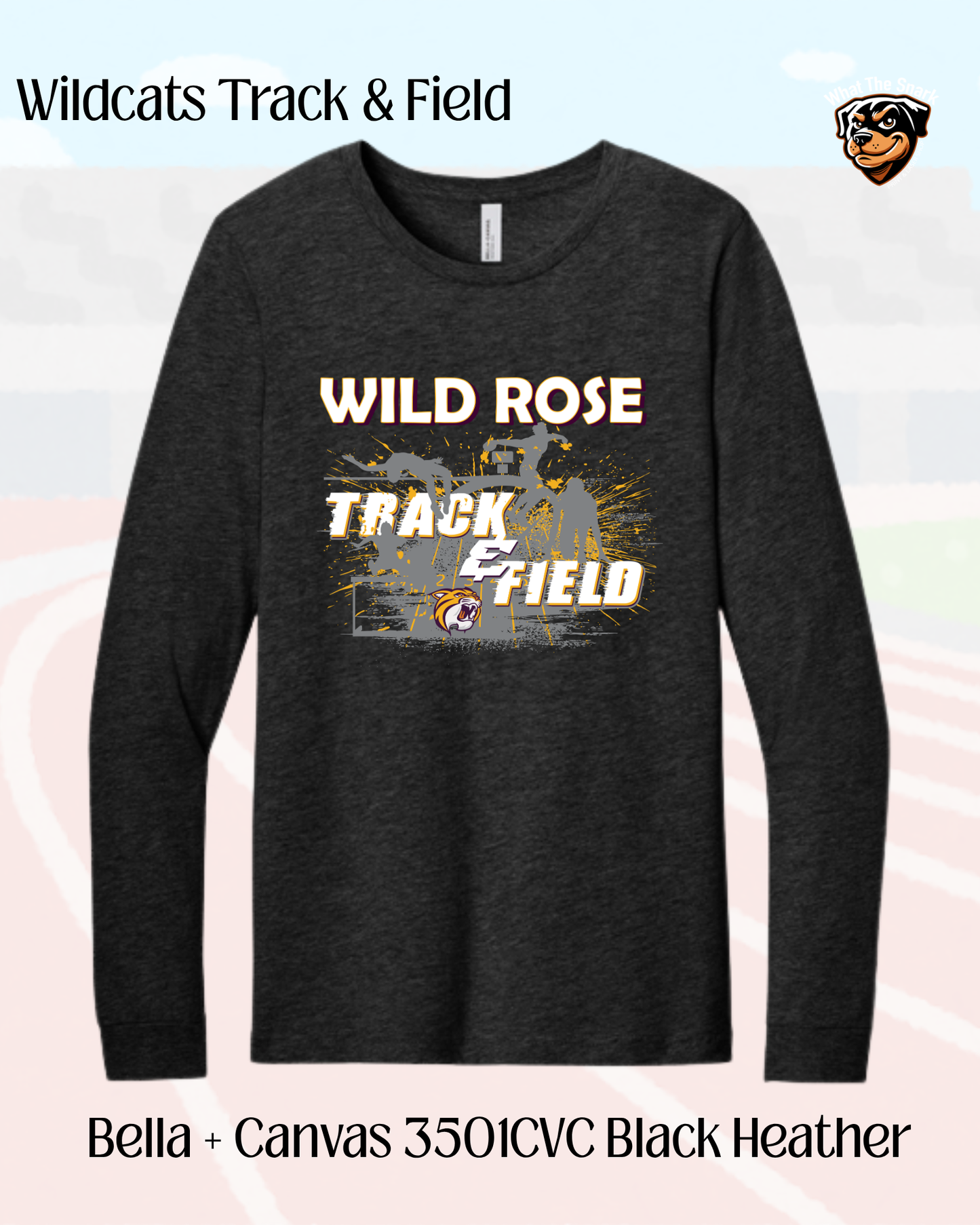 Wild Rose Track and Field Cotton Long Sleeve.