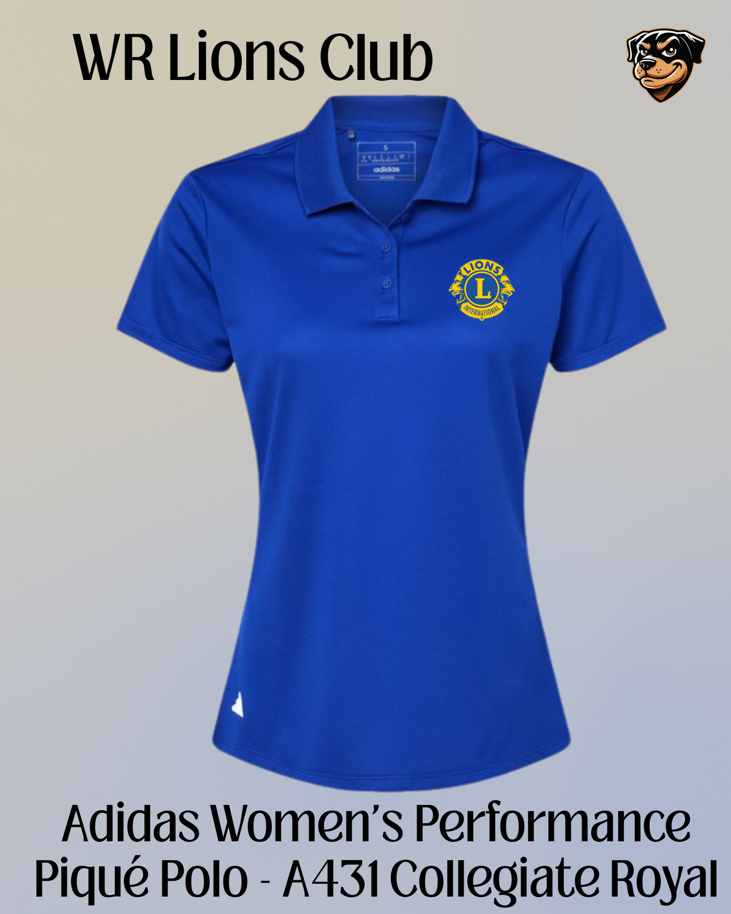 WR Lions Women's Adidas Polo