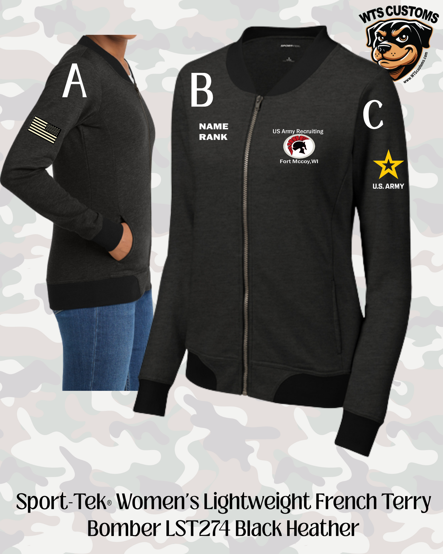 Fort Mccoy Womens Bomber Jacket