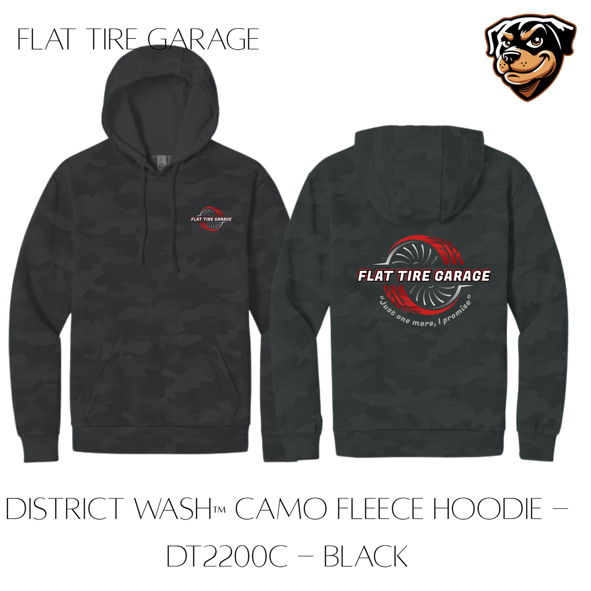Flat Tire Camo Hoodie