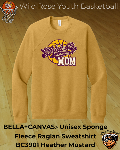 Wildcat Youth Basketball Mom Fleece Crewneck