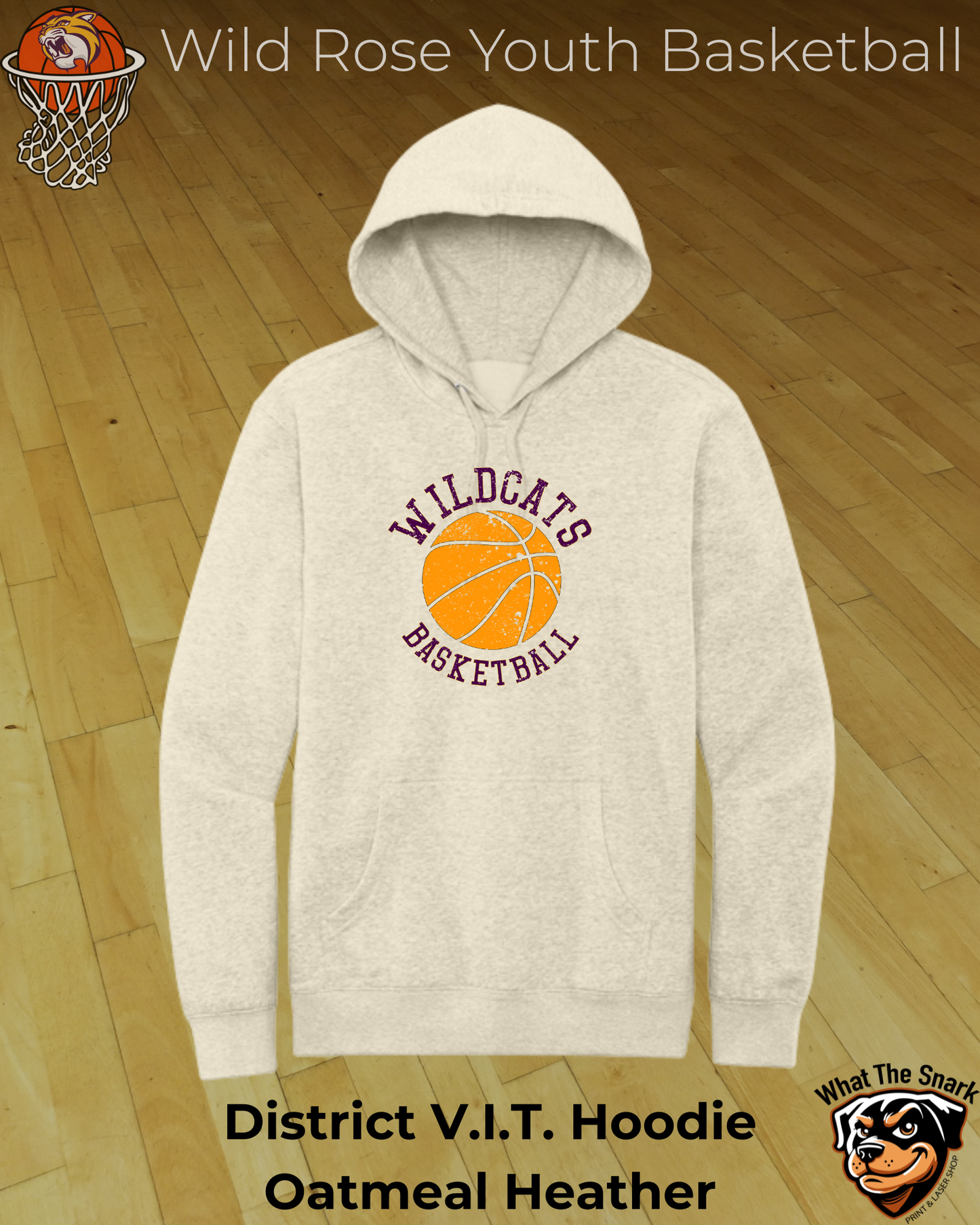 Wildcat Vintage Basketball Hoodie