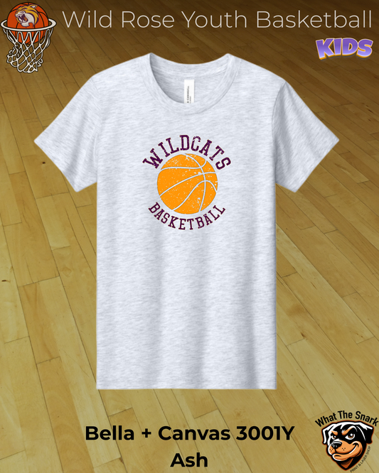 Wildcat Vintage Basketball Youth Tee