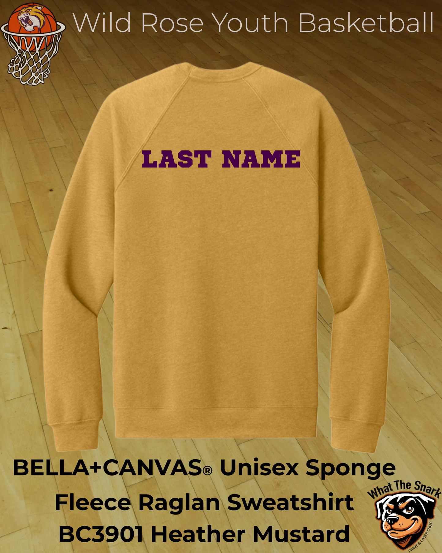 Wildcat Youth Basketball Mom Fleece Crewneck