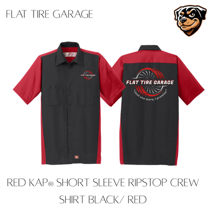 Flat Tire Garage Ripstop Crew Shirt