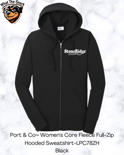Port & Co Women's Core Fleece Full-Zip Hooded Sweatshirt