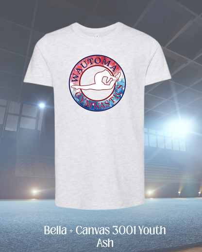 Wautoma Gymnastics Tie-Dye Logo Youth Tee