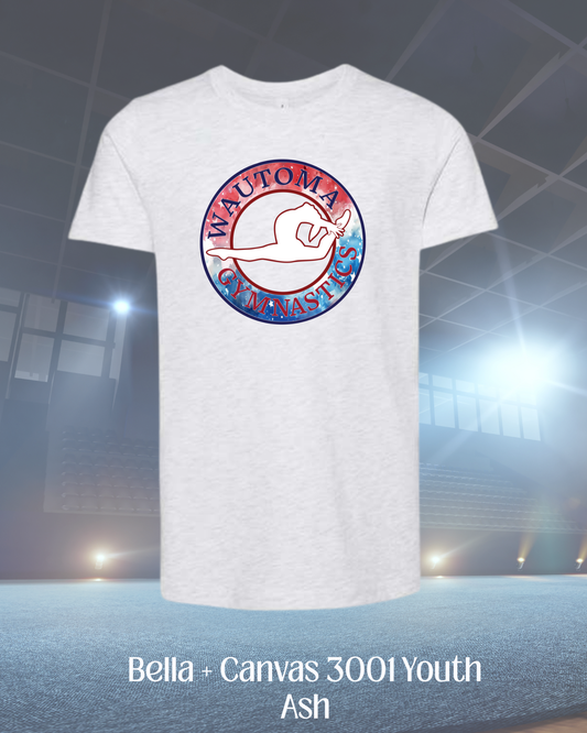 Wautoma Gymnastics Tie-Dye Logo Youth Tee