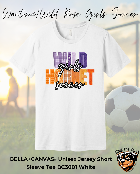 Youth Wild Hornets Girls Soccer Quilted Bella+Canvas Tshirt