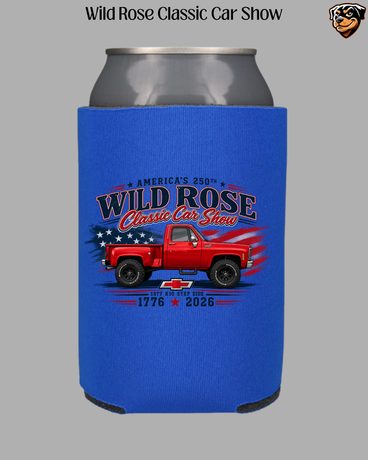 WR Classic Car Show Patriotic Pickup Koozie