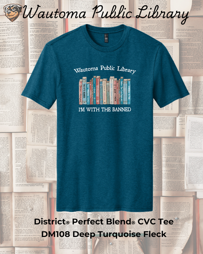 Wautoma Library "I'm with the Banned" Tee