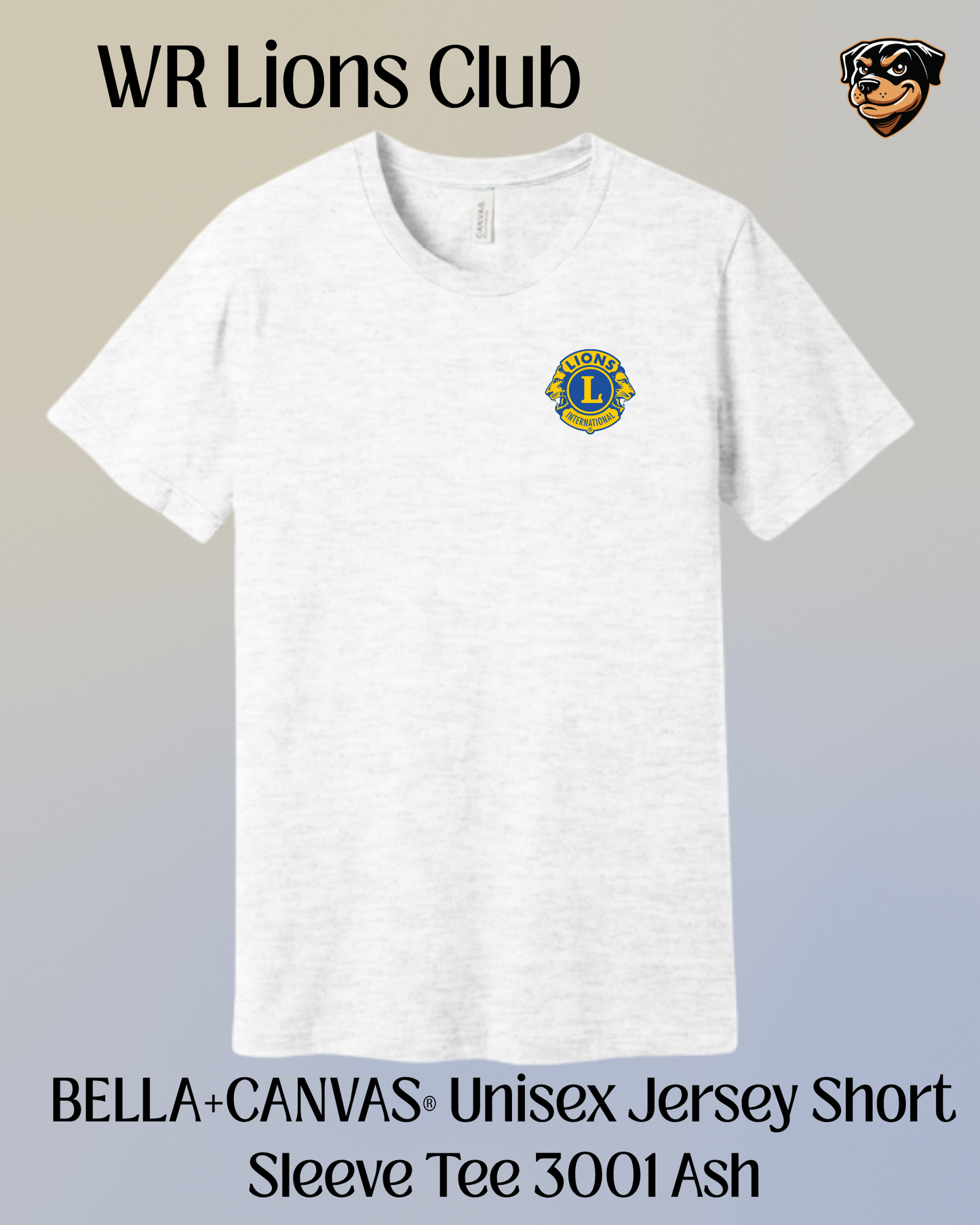 WR Lions Unisex Bella Canvas Tee