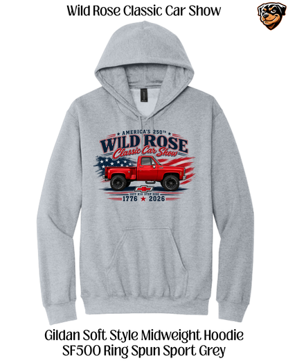 WR Classic Car Show Patriotic Pickup Hoodie
