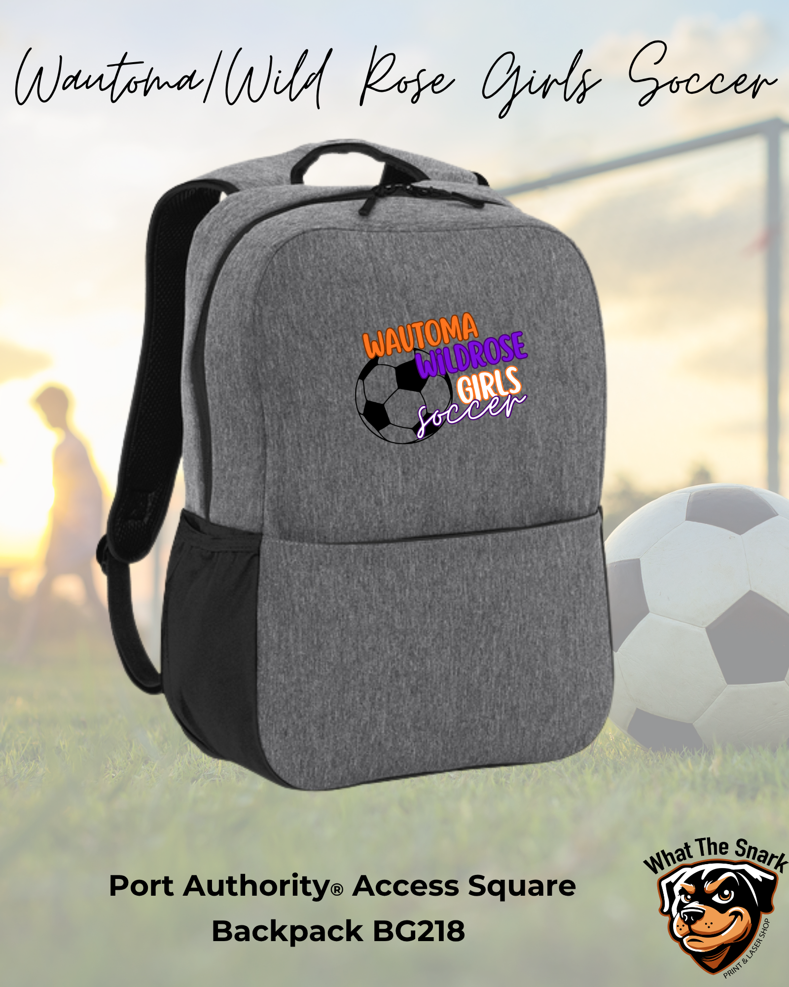 Wautoma Wild Rose Girls Soccer Port Authority Backpack