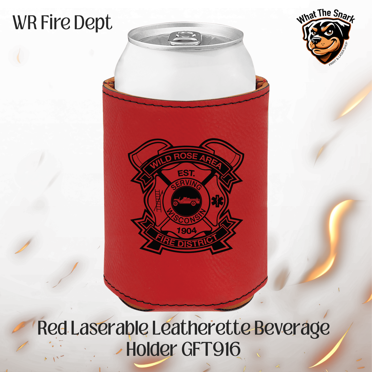 WRFD Leather Koozie