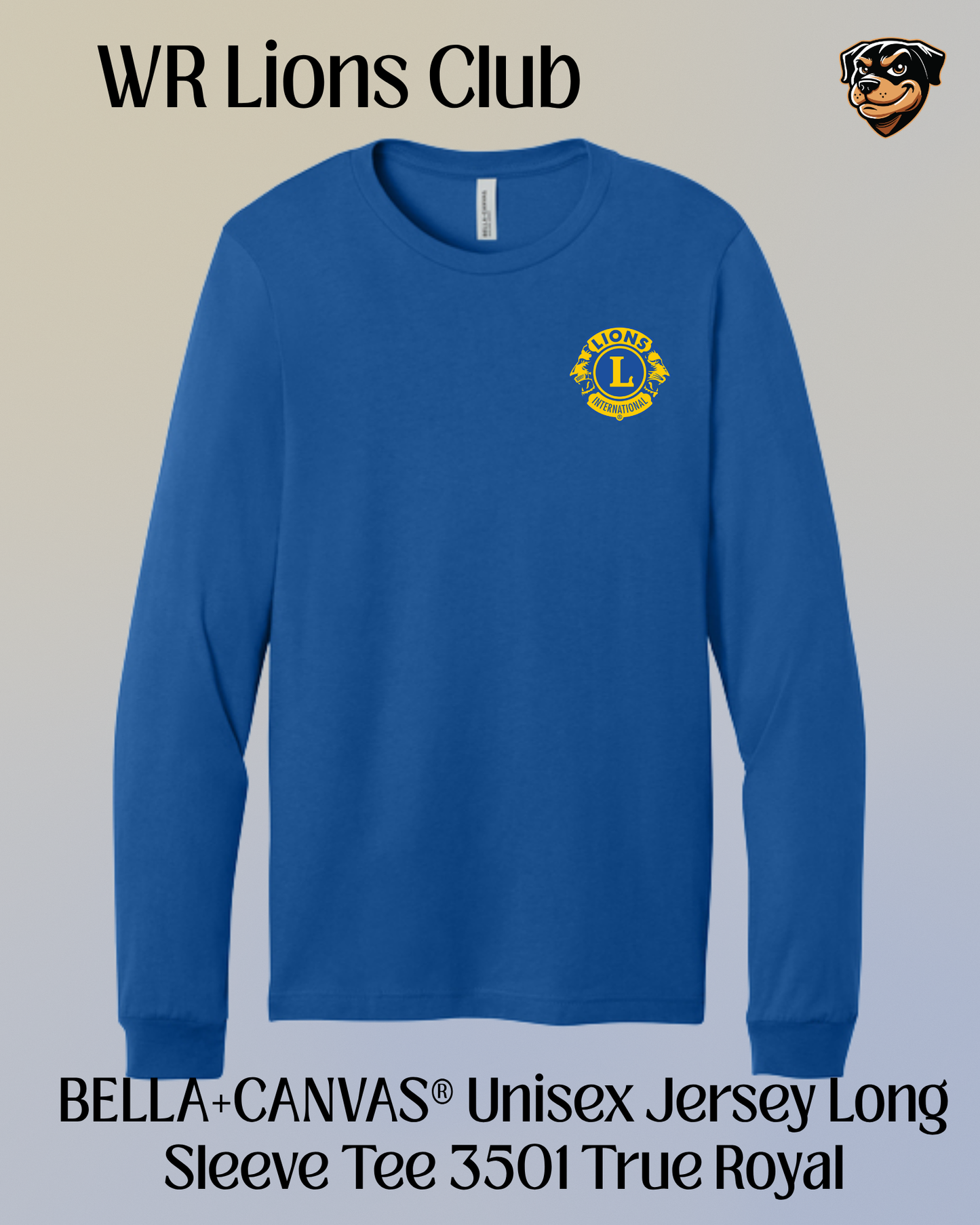 WR Lions Unisex Bella Canvas Long Sleeve
