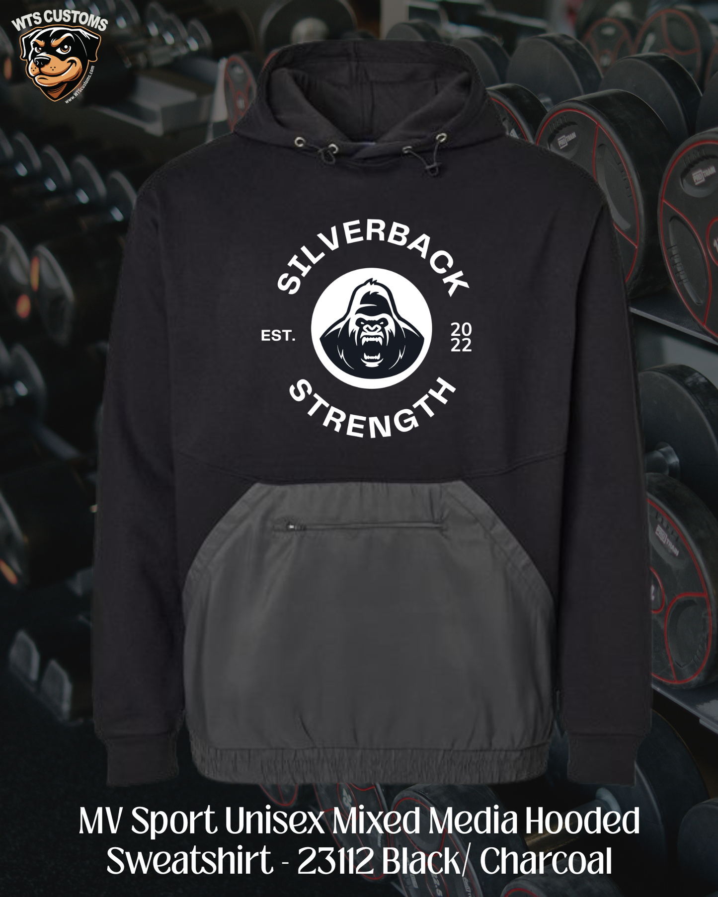 Silverback Mixed Media Hoodies