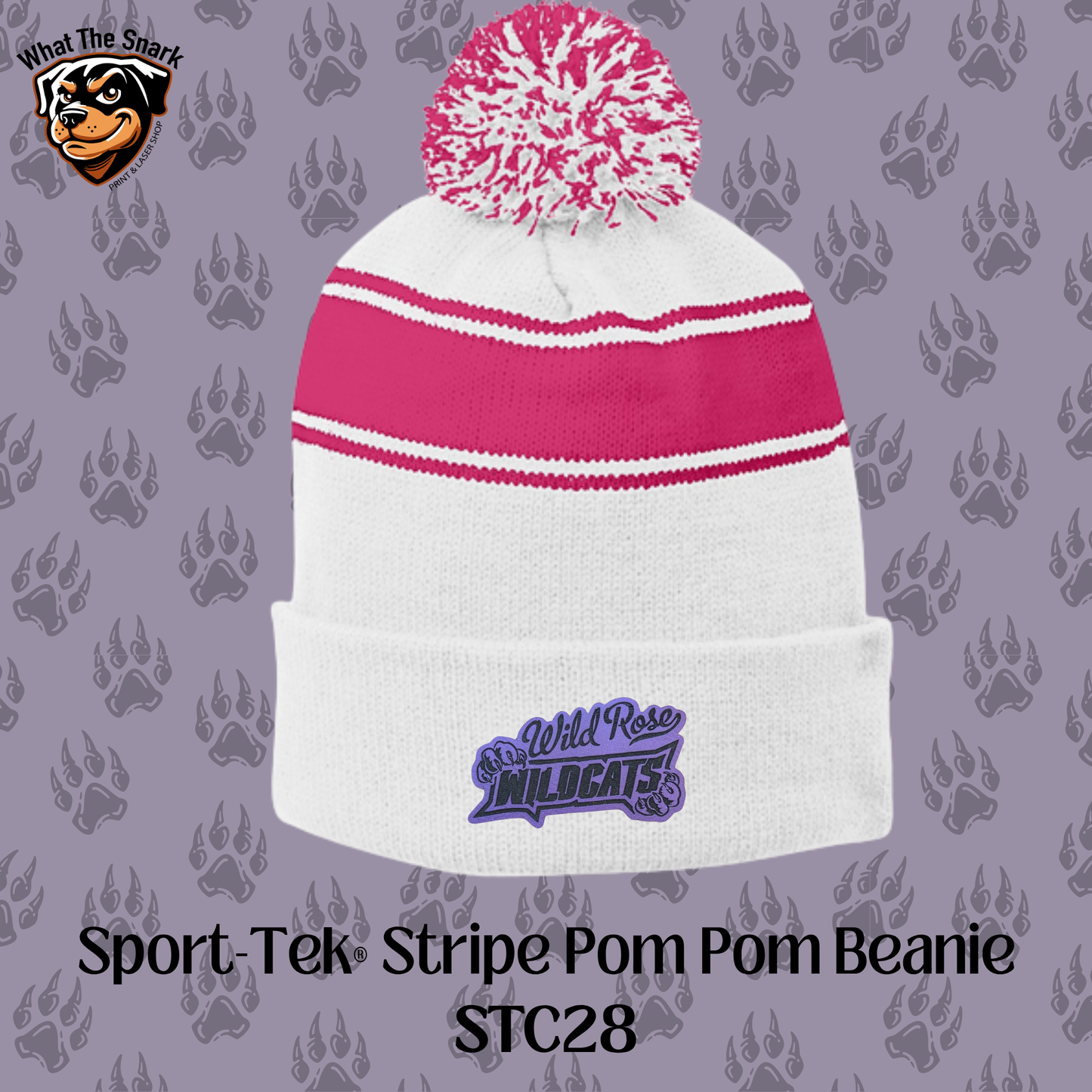 Wild Rose Wildcats Pom Pom Beanie