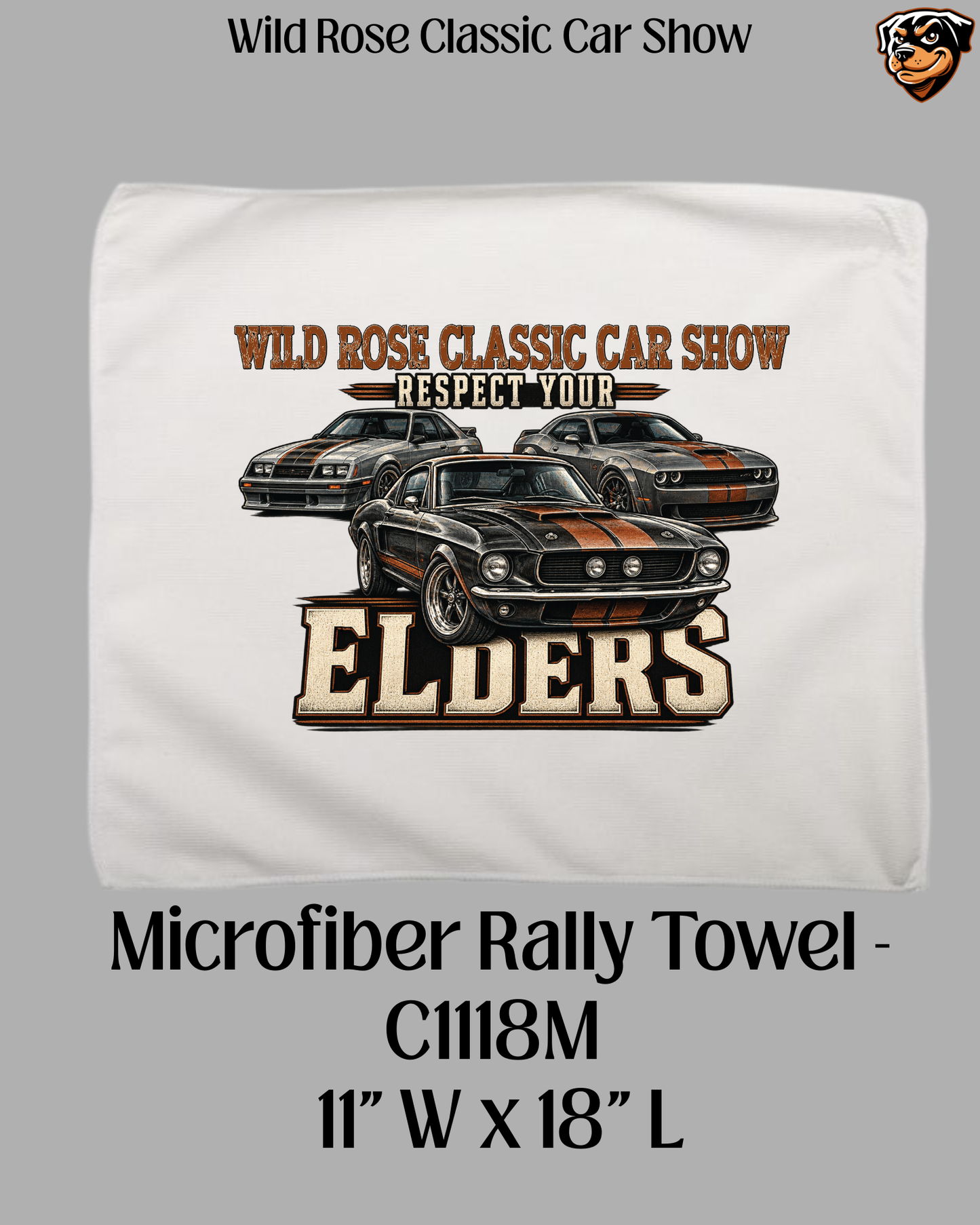Wild Rose Classic Car Show Microfiber Towel