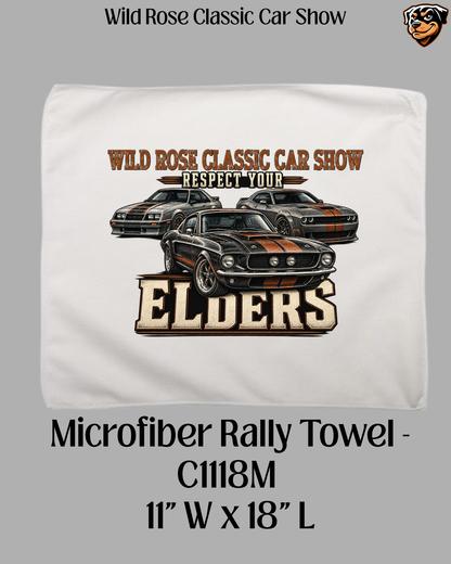 Wild Rose Classic Car Show Microfiber Towel