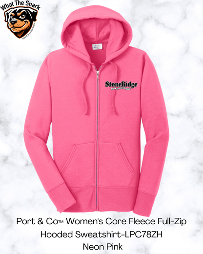 Port & Co Women's Core Fleece Full-Zip Hooded Sweatshirt