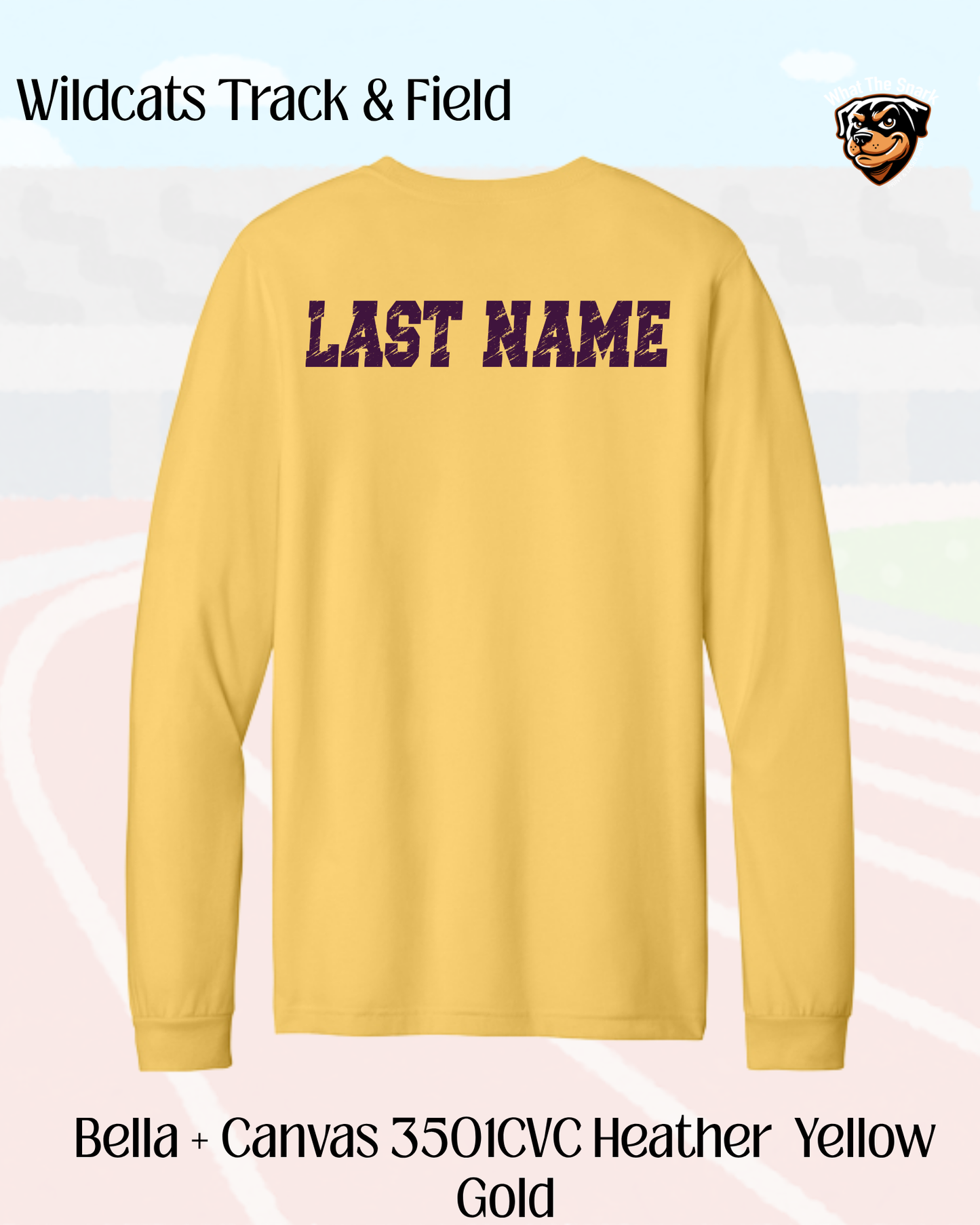Wild Rose Track and Field Cotton Long Sleeve.