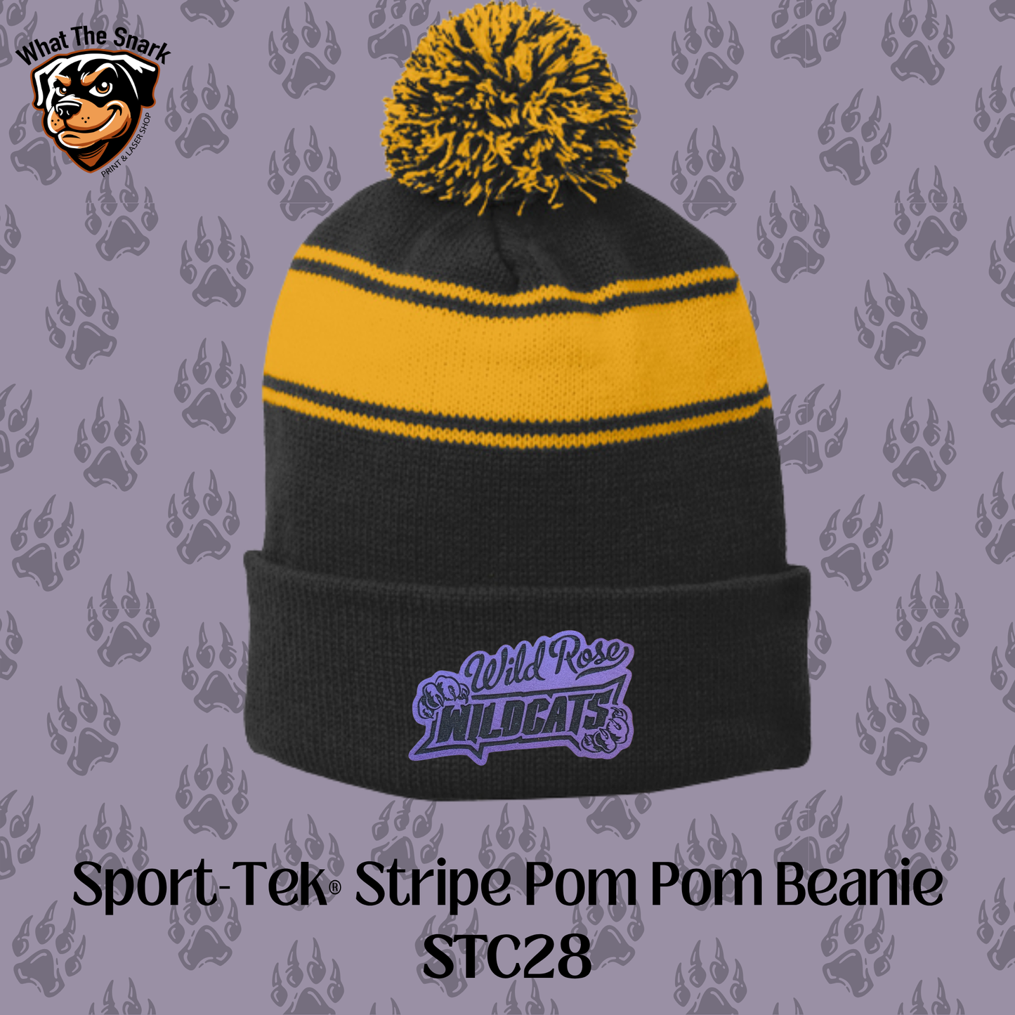 Wild Rose Wildcats Pom Pom Beanie