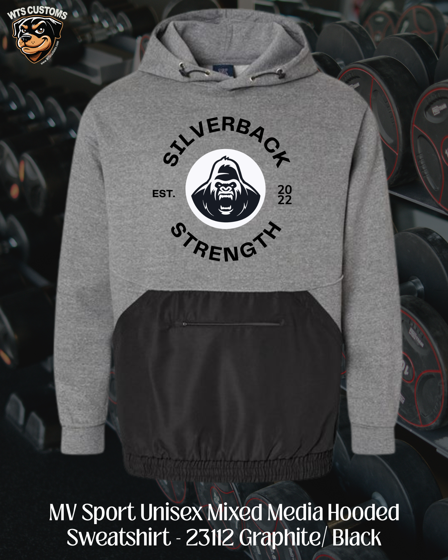 Silverback Mixed Media Hoodies