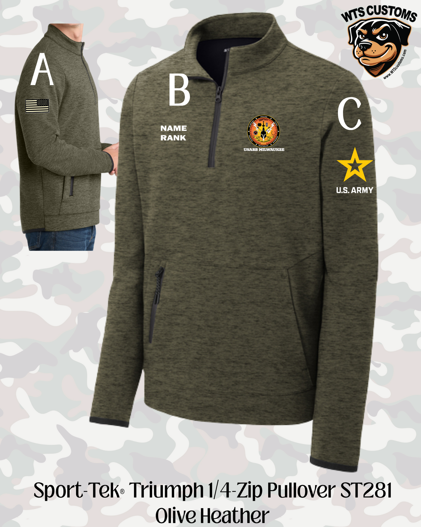 USARB Sport-Tek® Triumph 1/4 Zip