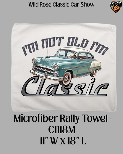 Wild Rose Classic Car Show Microfiber Towel