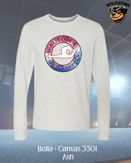 Wautoma Gymnastics Tie Dye Logo Long Sleeve