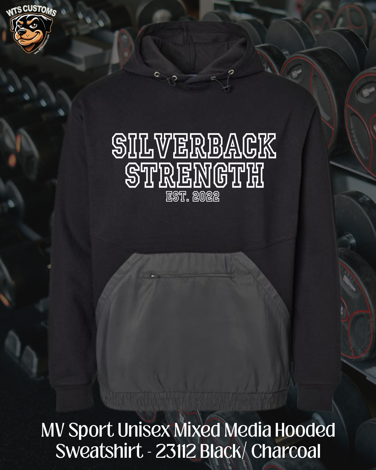Silverback Mixed Media Hoodies