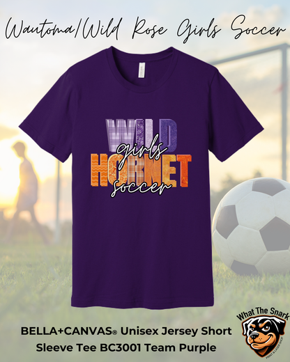 Youth Wild Hornets Girls Soccer Quilted Bella+Canvas Tshirt