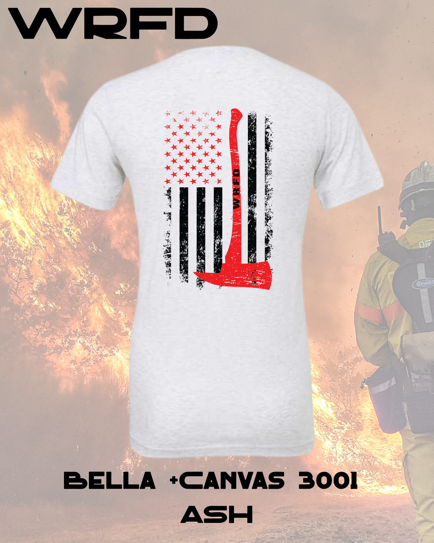 WRFD Women's Fire Department Support T-Shirt