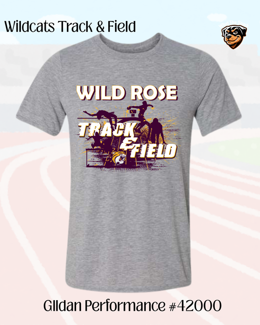Wild Rose Track and Field Performance Tee