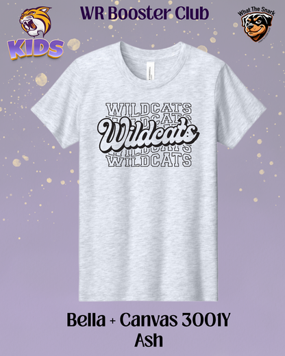 Wildcats Stacked Youth Graphic Tee
