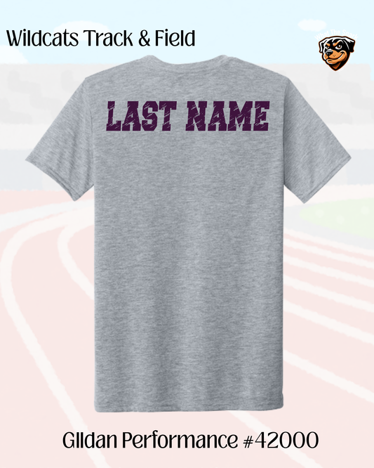 Wild Rose Track and Field Performance Tee