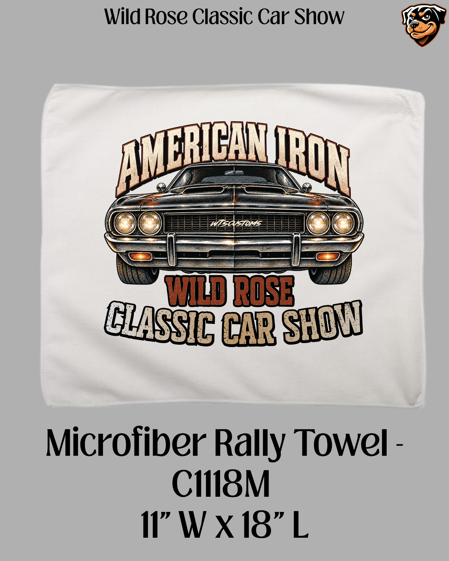 Wild Rose Classic Car Show Microfiber Towel