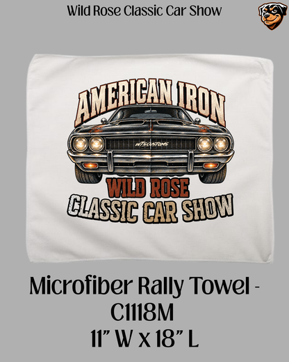 Wild Rose Classic Car Show Microfiber Towel