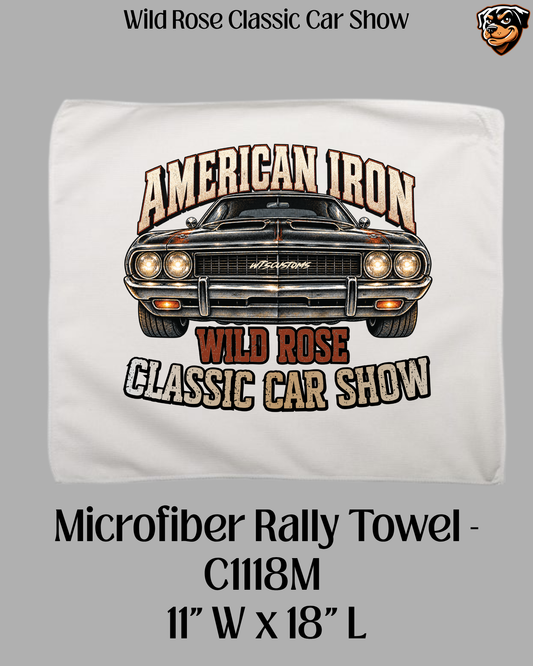 Wild Rose Classic Car Show Microfiber Towel