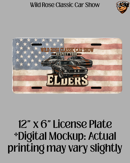 WR Classic Car Show Collectable License Plate