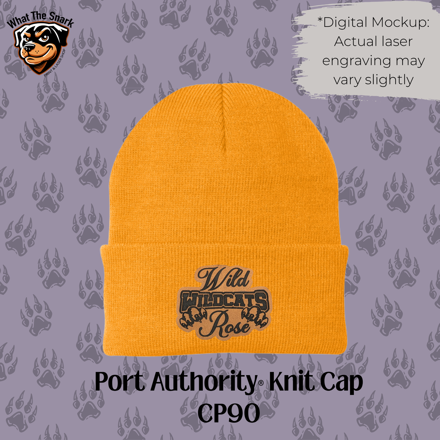 Wild Rose Wildcats Stacked Beanie